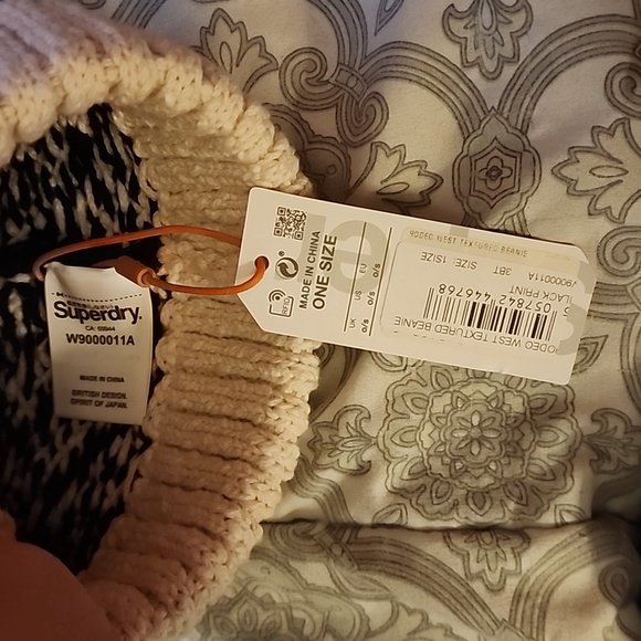 Superdry Rodeo West Textured Beanie NWT - Picture 5 of 5